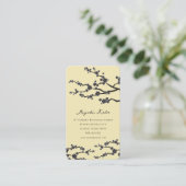 ブラック桜さくらんぼ花花花華東洋禅 名刺 (スタンド正面)