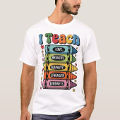 ブラック歴史月間を祝おう 私はブラック歴史を教える Tシャツ (正面)