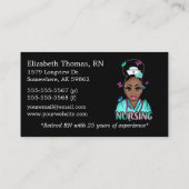 ブラック気に「」プライベート座 名刺 (裏面)