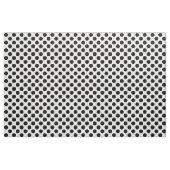 ブラック水玉模様の白 ファブリック (ファットクウォーター)