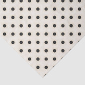 ブラック水玉模様オンアンティークホワイト 薄葉紙 (詳細)