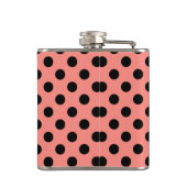ブラック水玉模様オンピーチ フラスク (裏面)