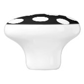 ブラック水玉模様セラミックノブ セラミックノブ (側面)