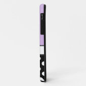 ブラック水玉模様パープルiPhone 5ケース Case-Mate iPhoneケース (裏面/左)