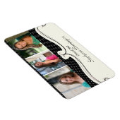 ブラック水玉模様3フォトカスタムグラデーション磁石 マグネット (右側)