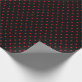 ブラック水玉模様 ラッピングペーパー (角)