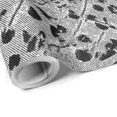 ブラック点々のあるラッピング紙 ラッピングペーパー (ロールコーナー)