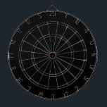 ブラック無地のダーツボード ダーツボード<br><div class="desc">カッコいいミニマ無地のリストの黒板。お客様の楽しみのために米国ワシントン州で設計。自感謝してい然のアーティストを応援!</div>