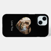 ブラック無地iPhone/iPadケース Case-Mate iPhoneケース (裏面 (横))
