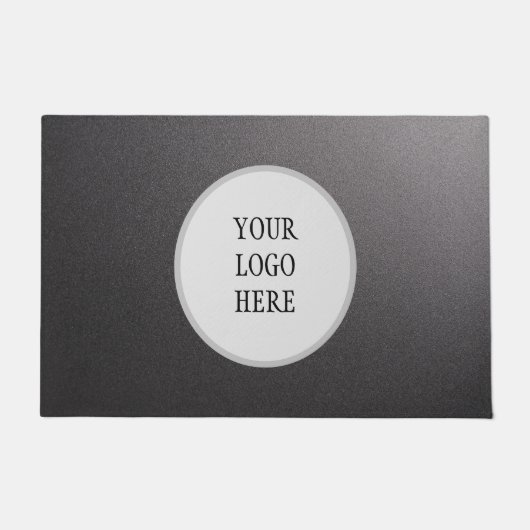 ブラック独自の作成 ドアマット (正面)