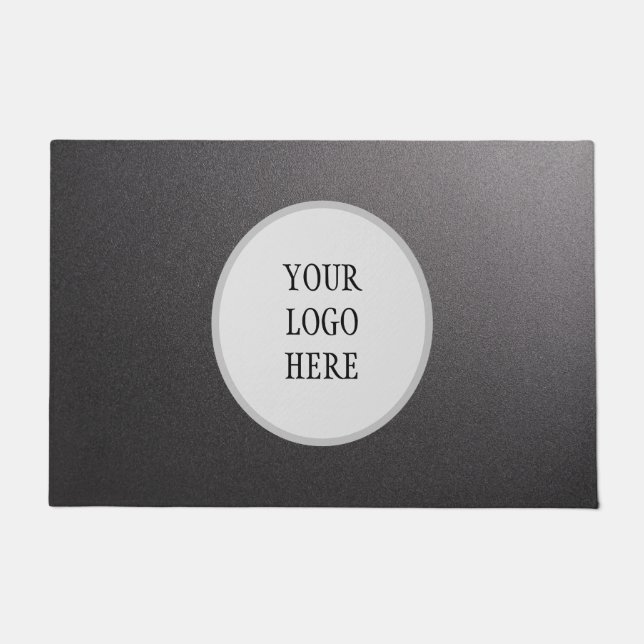 ブラック独自の作成 ドアマット (正面)