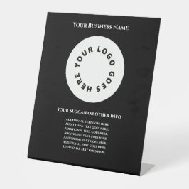 ブラック独自の文字とロゴを追加 台座サイン