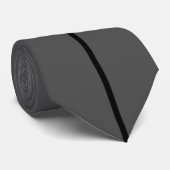 ブラック独身のストライプオンダークグレータイ ネクタイ (ロール)