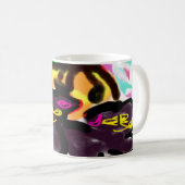 ブラック猫ちゃん秋 コーヒーマグカップ (正面右)