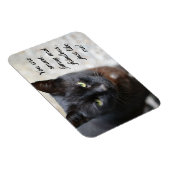 ブラック猫好きイメージとやる気を起こさせる引用文 マグネット (右側)