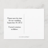 ブラック王室のブルーシルバーモノグラム救ダマスクザD 案内ポストカード (裏面)