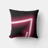 ブラック白熱［赤熱］光を放つに対するピンク効果 クッション (正面)