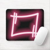 ブラック白熱［赤熱］光を放つに対するピンク効果 マウスパッド (マウス)
