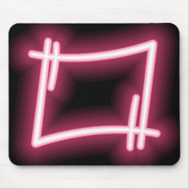 ブラック白熱［赤熱］光を放つに対するピンク効果 マウスパッド