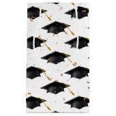 ブラック目盛りキャップ付紙吹雪 スモールペーパーバッグ (正面)