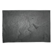 ブラック石板ロック 枕カバー (正面右)