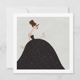 ブラック社交ダンス水曜日パーティードレス シーズンカード