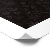 ブラック社交ダンス水曜日パーティードレス ポスター (角)