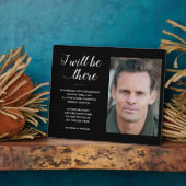 ブラック私はそこに写真記念椅子結婚の フォトプラーク (側面)