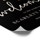 ブラック秋ウェルカムポスター ポスター (角)