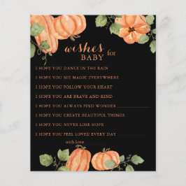 ブラック秋カボチャ赤ちゃんシャワーの願いベビー