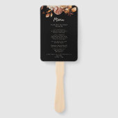 ブラック秋フローラメニューセットのファン ハンドファン (正面)