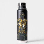 ブラック稲妻イラストレーション ウォーターボトル (左面)