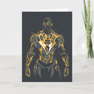 ブラック稲妻イラストレーション カード