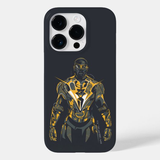 ブラック稲妻イラストレーション Case-Mate iPhoneケース (裏面)