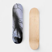 ブラック稲妻スケートボード スケートボード (正面)