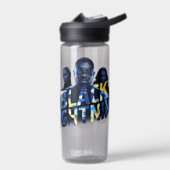 ブラック稲妻ヒーローズグラフィック ウォーターボトル (左面)