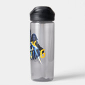 ブラック稲妻ヒーローズグラフィック ウォーターボトル (背面)