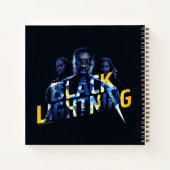 ブラック稲妻ヒーローズグラフィック ノートブック (裏面)