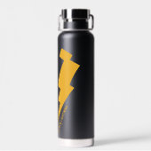 ブラック稲妻ボルトグラフィック ウォーターボトル (背面)