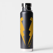 ブラック稲妻ボルトグラフィック ウォーターボトル (左面)
