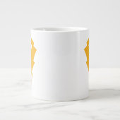 ブラック稲妻ボルトグラフィック ジャンボコーヒーマグカップ (正面)