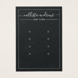 ブラック紙カード式多耳飾りディスプレイカード