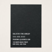 ブラック紙カード式多耳飾りディスプレイカード (裏面)