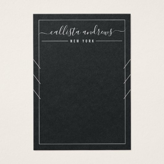 ブラック紙キュラシブ多重ネックレスディスプレイカード (正面)