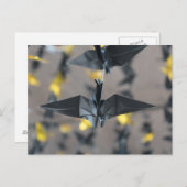 ブラック紙クレーン ポストカード (正面/裏面)