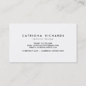 ブラック紙吹雪ドモダンット名刺 名刺 (裏面)