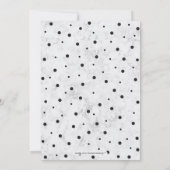 ブラック紙吹雪&大理石 |除モダン職パーティー 招待状 (裏面)