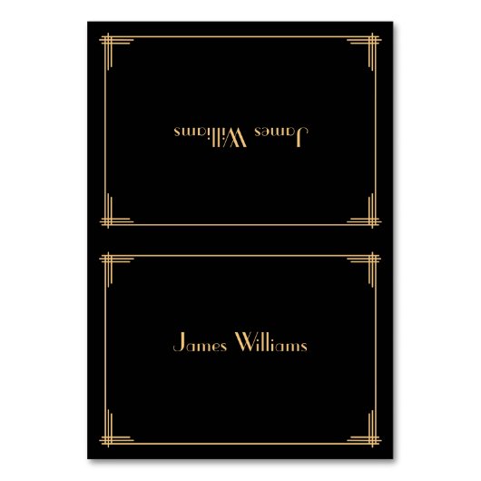 ブラック素晴らしギャツビーアールデコ座席表 テーブルナンバー (正面)