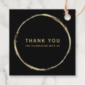 ブラック素朴金ゴールドサ結婚イクル フェイバータグ (裏面)