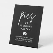 ブラック結婚のカメラ写真または発生しなかった 台座サイン (正面)